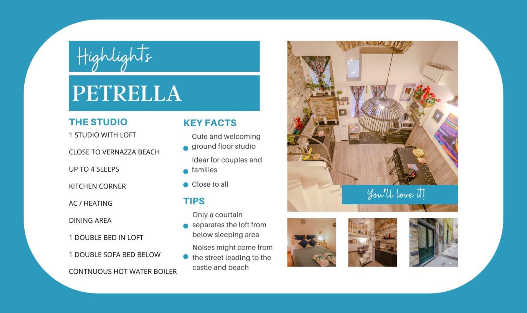 Petrella'S Point Studio With Ac Vernazza Exterior foto